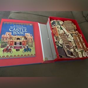 Usborne books and More Slot  Together Castle with book
